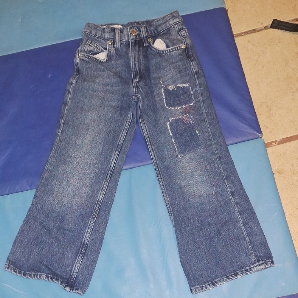 Zara Relaxed Fit Denim Jeans - Dark Blue